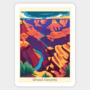 fauvism art of grand canyon usa 4 Sticker